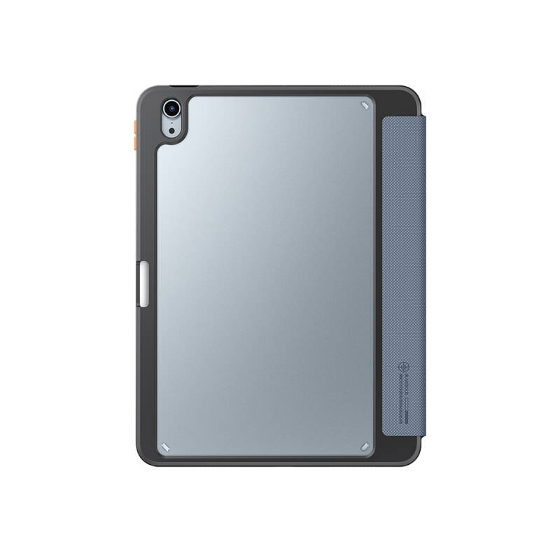 Apple iPad Air 11 2025 M3 Kılıf SkinArma Kabartma Baskı Tasarımlı 360 Tam Koruma Arkası Şeffaf Standlı Gamma Kılıf - 6