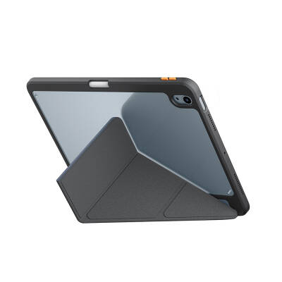 Apple iPad Air 11 2025 M3 Kılıf SkinArma Kabartma Baskı Tasarımlı 360 Tam Koruma Arkası Şeffaf Standlı Gamma Kılıf - 12