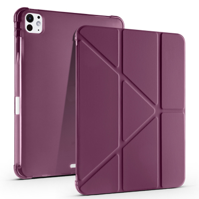 Apple iPad Air 11 2025 M3 Kılıf Zore Tri Folding Kalem Bölmeli Standlı Kılıf - 3