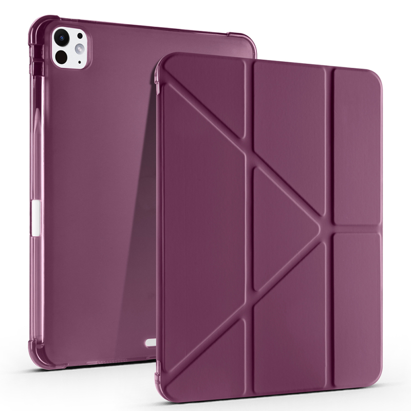 Apple iPad Air 11 2025 M3 Kılıf Zore Tri Folding Kalem Bölmeli Standlı Kılıf - 3