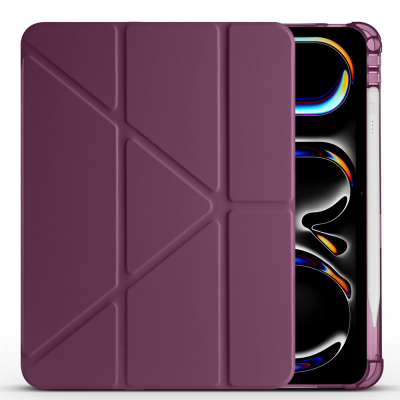 Apple iPad Air 11 2025 M3 Kılıf Zore Tri Folding Kalem Bölmeli Standlı Kılıf - 4