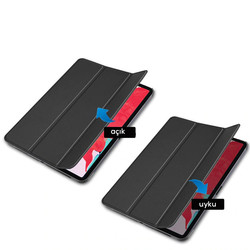 Apple iPad Air 11 2025 M3 Zore Smart Cover Standlı 1-1 Kılıf - 16
