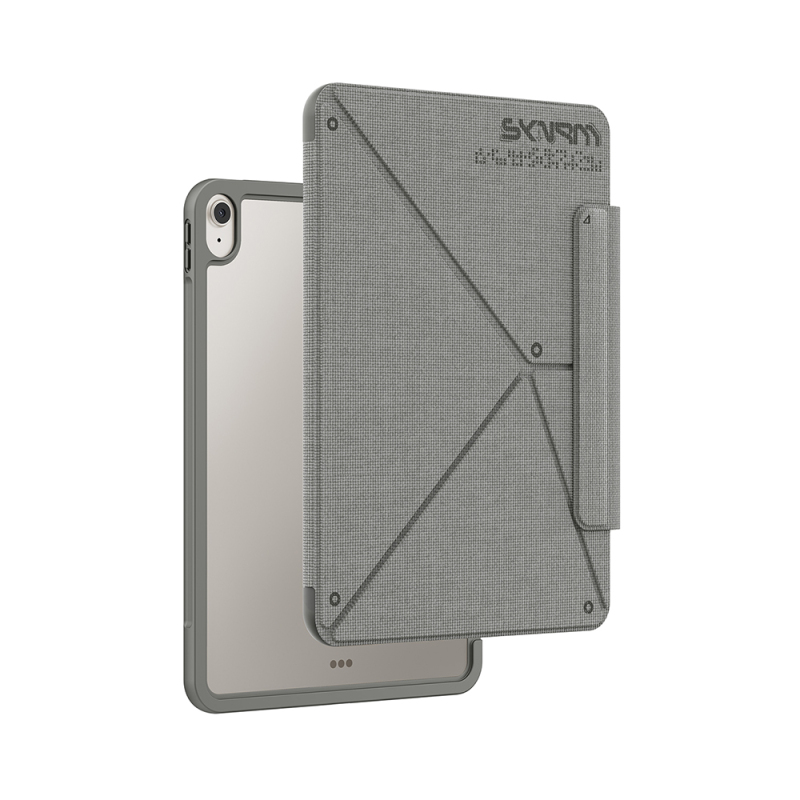 Apple iPad Air 11 2026 M4 Kılıf Skinarma Kalemlikli Dokulu Tasarım Standlı Magnetik Trilon Kılıf - 3