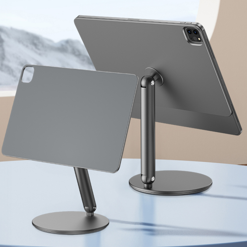 Apple iPad Air 12.9 2020 (4th Generation) Wiwu ZM-310 360 Degree Rotating Magnetic Head Tablet Stand - 10