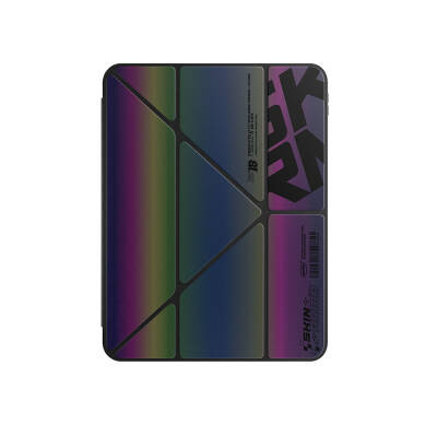 Apple iPad Air 13 2024 Case SkinArma Holographic Designed Transparent Back Removable Magnetic Kira Kobai Case - 1