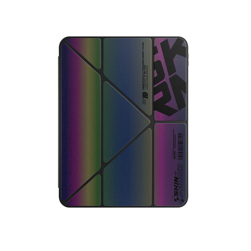 Apple iPad Air 13 2024 Case SkinArma Holographic Designed Transparent Back Removable Magnetic Kira Kobai Case - 2