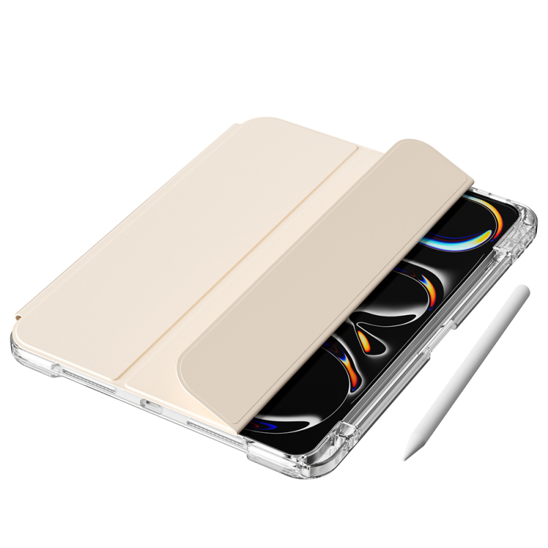 ​Apple iPad Air 13 2024 Kılıf Magnetik Ayrılabilen Airbagli Zore Sliding Tablet Kılıfı - 21