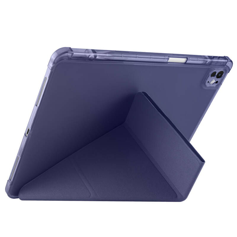 Apple iPad Air 13 2024 Kılıf Zore Tri Folding Kalem Bölmeli Standlı Kılıf - 3