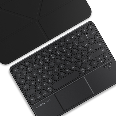 Apple iPad Air 13 2025 M3 Amazingthing Minimal KeyLite Combo Klavyeli Standlı Kılıf - 6
