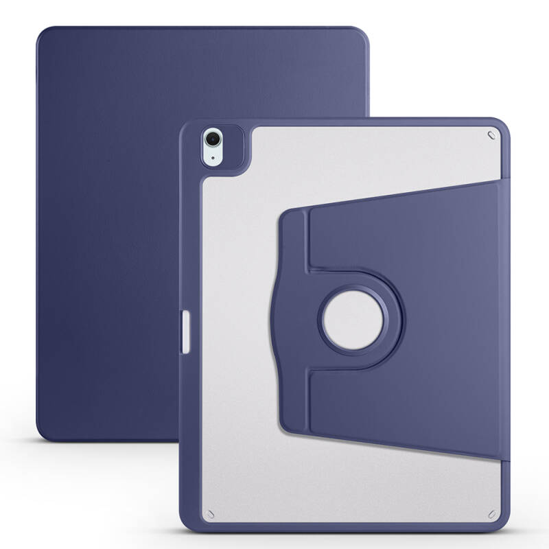 Apple iPad Air 13 2025 M3 Case Zore Thermal Pen Compartment Rotatable Stand Case - 3