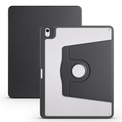 Apple iPad Air 13 2025 M3 Case Zore Thermal Pen Compartment Rotatable Stand Case - 4