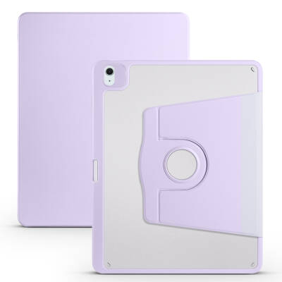 Apple iPad Air 13 2025 M3 Kılıf Zore Termik Kalem Bölmeli Dönebilen Standlı Kılıf - 9