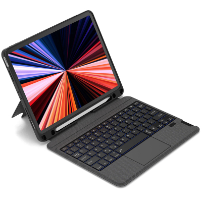 Apple iPad Air 13 2025 M3 Wiwu MagTouch Serisi Gizli Kalem Bölmeli Klavyeli Kılıf - 10