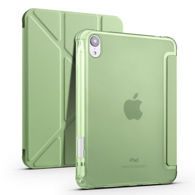 Apple iPad Mini 2021 (6.Generation) Case Zore Tri Folding Smart With Pen Stand Case - 1