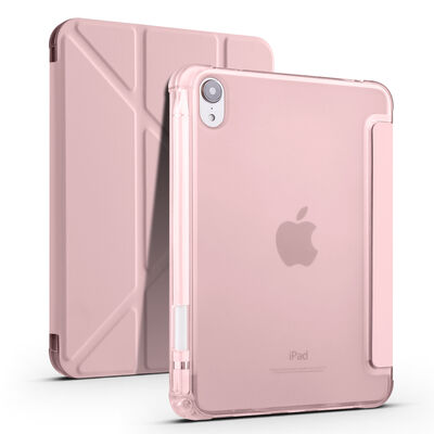 Apple iPad Mini 2021 (6.Generation) Case Zore Tri Folding Smart With Pen Stand Case - 5