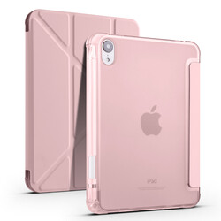 Apple iPad Mini 2021 (6.Nesil) Kılıf Zore Tri Folding Kalem Bölmeli Standlı Kılıf - 5