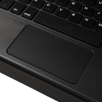 Apple iPad Pro 10.2 (8.Nesil) Zore Border Keyboard Bluetooh Bağlantılı Standlı Klavyeli Tablet Kılıfı - Thumbnail
