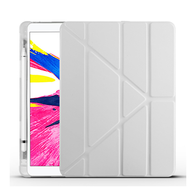 Apple iPad Pro 10.5 (7.Nesil) Kılıf Zore Tri Folding Kalem Bölmeli Standlı Kılıf - 5