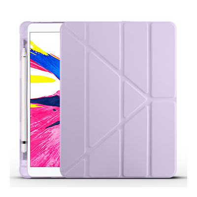 Apple iPad Pro 10.5 (7.Nesil) Kılıf Zore Tri Folding Kalem Bölmeli Standlı Kılıf - 7