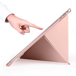 Apple iPad Pro 10.5 (7.Nesil) Kılıf Zore Tri Folding Kalem Bölmeli Standlı Kılıf - 4