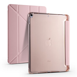 Apple iPad Pro 10.5 (7.Nesil) Kılıf Zore Tri Folding Kalem Bölmeli Standlı Kılıf - 18