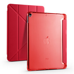 Apple iPad Pro 10.5 (7.Nesil) Kılıf Zore Tri Folding Kalem Bölmeli Standlı Kılıf - 21