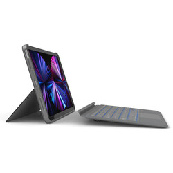 Apple iPad Pro 10.5 (7.Nesil) Wiwu Combo Led Işıklı Magnetik Standlı Klavyeli Kılıf - 7