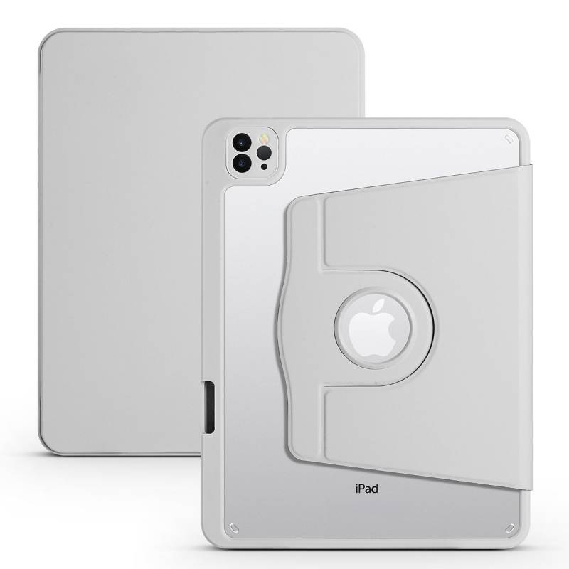 Apple iPad Pro 11 2018 Kılıf Zore Termik Kalem Bölmeli Dönebilen Standlı Kılıf - 13