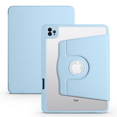 Apple iPad Pro 11 2018 Kılıf Zore Termik Kalem Bölmeli Dönebilen Standlı Kılıf - 14
