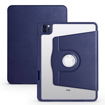 Apple iPad Pro 11 2018 Kılıf Zore Termik Kalem Bölmeli Dönebilen Standlı Kılıf - 12