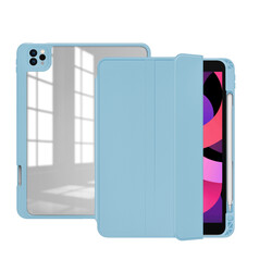 Apple iPad Pro 11 2020 (2.Generation) Case Zore Nort Transparent Back Stand Case - 8