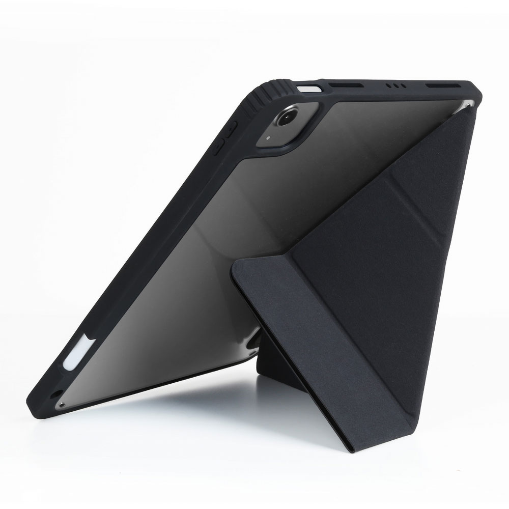 Apple iPad Pro 11 2020 (2.Nesil) Kılıf SkinArma 360 Tam Koruma Airbagli Arkası Şeffaf Standlı Shingoki Kılıf - 5