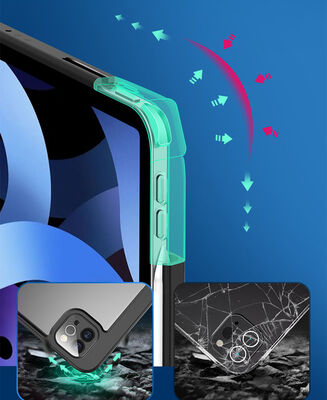 Apple iPad Pro 11 2020 (2.Nesil) Kılıf Zore Nort Arkası Şeffaf Standlı Kılıf - 15