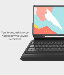 Apple iPad Pro 11 2020 (2.Nesil) Wiwu Keyboard Folio Kablosuz Klavyeli Kılıf - 2