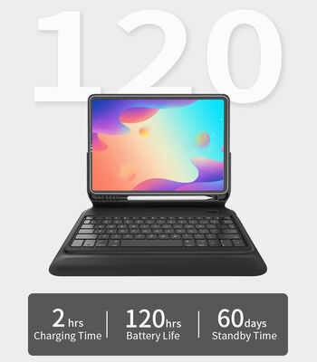 Apple iPad Pro 11 2020 (2.Nesil) Wiwu Keyboard Folio Kablosuz Klavyeli Kılıf - 3