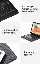 Apple iPad Pro 11 2020 (2.Nesil) Wiwu Keyboard Folio Kablosuz Klavyeli Kılıf - 9