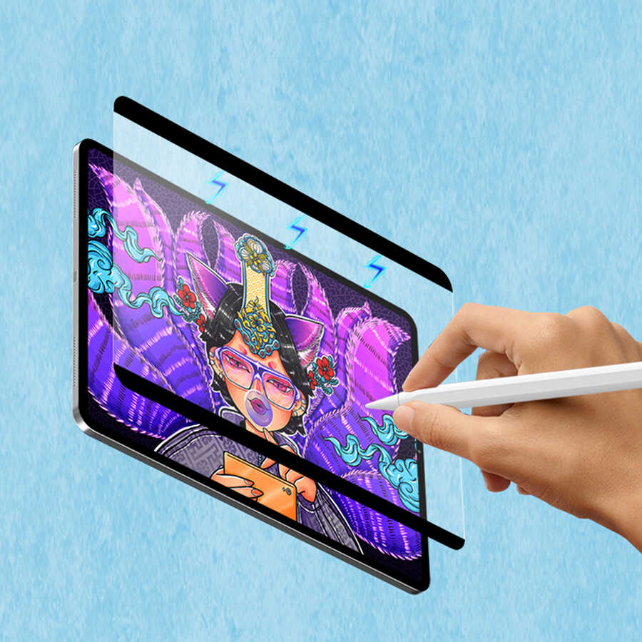 Apple iPad Pro 11 2020 (2.Nesil) Wiwu Removable Mıknatıslı Ekran Koruyucu - 13