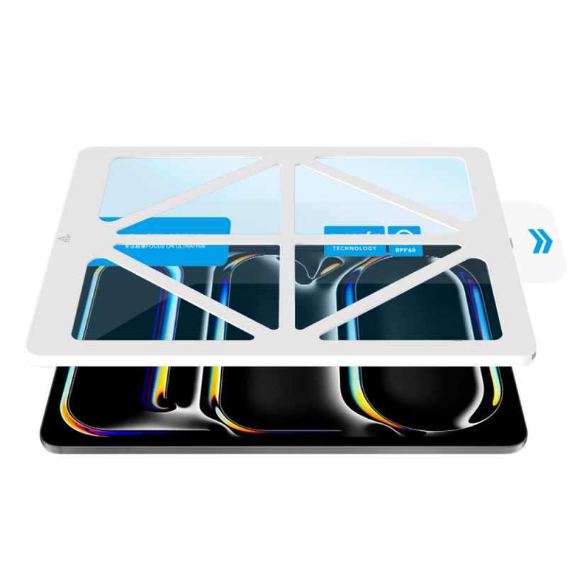 Apple iPad Pro 11 2024 CaseWorld Eyesafe Mavi Işık Teknolojili Temperli Cam Ekran Koruyucu + Uygulama Aparatı - 5