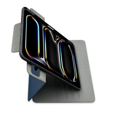 Apple iPad Pro 11 2024 Raptic Spin Detachable Folio PU Ayrılabilir Kalem Bölmeli Standlı Kılıf - 15