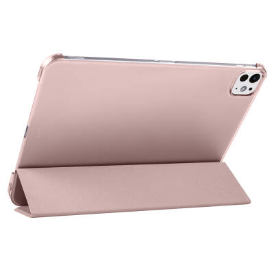 Apple iPad Pro 11 2024 Zore Smart Cover 1-1 Case with Pen Compartment Stand - 12