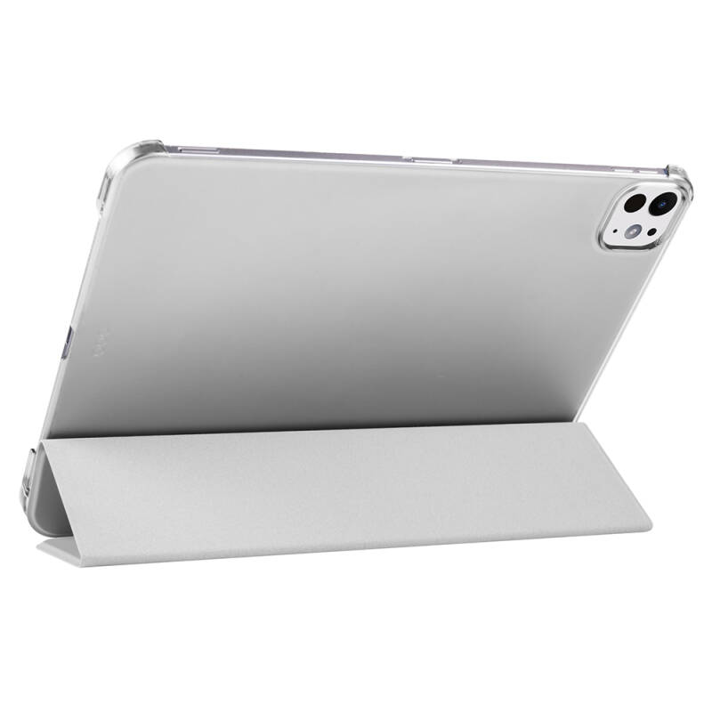 Apple iPad Pro 11 2024 Zore Smart Cover 1-1 Case with Pen Compartment Stand - 20