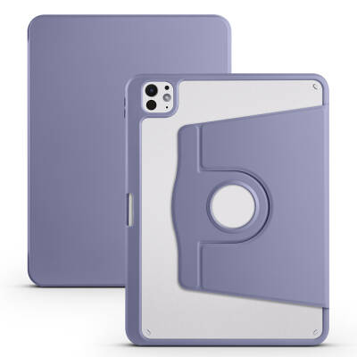 Apple iPad Pro 11 2025 M5 Case Zore Thermal Pen Compartment Rotating Stand Case - 8