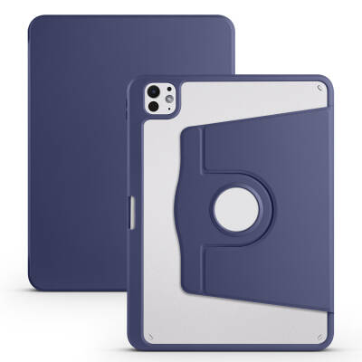 Apple iPad Pro 11 2025 M5 Case Zore Thermal Pen Compartment Rotating Stand Case - 4