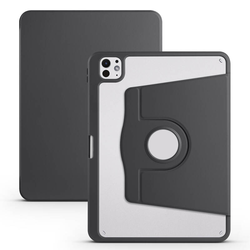 Apple iPad Pro 11 2025 M5 Case Zore Thermal Pen Compartment Rotating Stand Case - 2