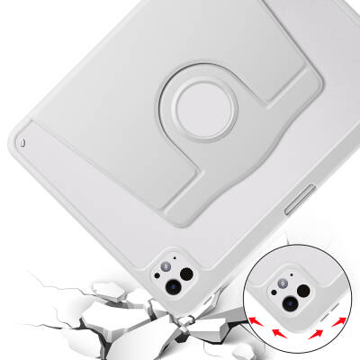 Apple iPad Pro 11 2025 M5 Case Zore Thermal Pen Compartment Rotating Stand Case - 11