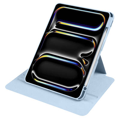 Apple iPad Pro 11 2025 M5 Case Zore Thermal Pen Compartment Rotating Stand Case - 12