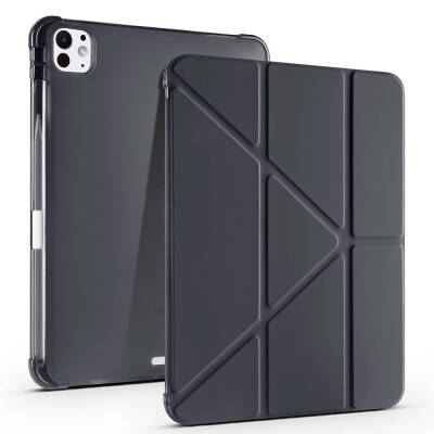 Apple iPad Pro 11 2025 M5 Case Zore Tri Folding Stand Case Pencil Compartment - 4