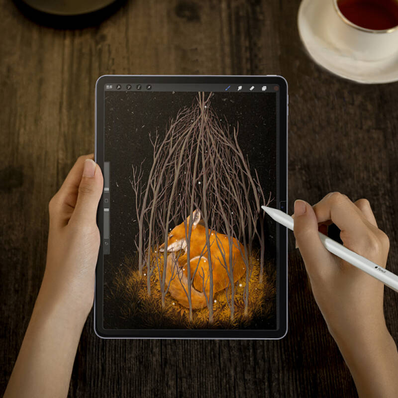 Apple iPad Pro 11 2025 M5 Kağıt Hisli Benks Mat Paper-Like Ekran Koruyucu - 6