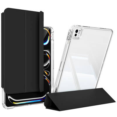 ​​​Apple iPad Pro 11 2025 M5 Kılıf Magnetik Ayrılabilen Airbagli Zore Sliding Tablet Kılıfı - 2