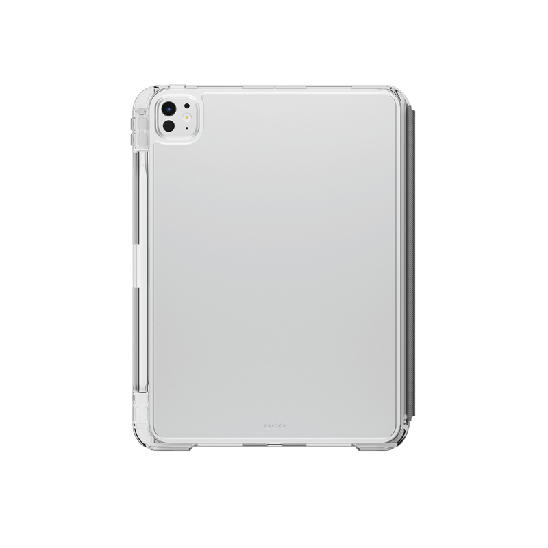 Apple iPad Pro 11 2025 M5 Kılıf Skinarma Kalemlikli Arkası Şeffaf Standlı Magnetik Zeta Kılıf - 3
